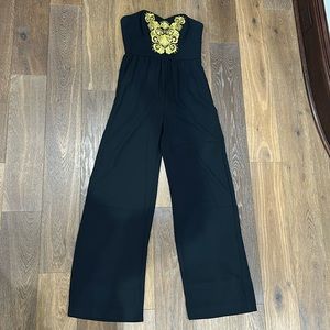 Lilly Pulitzer Size 4 black romper with tags and straps